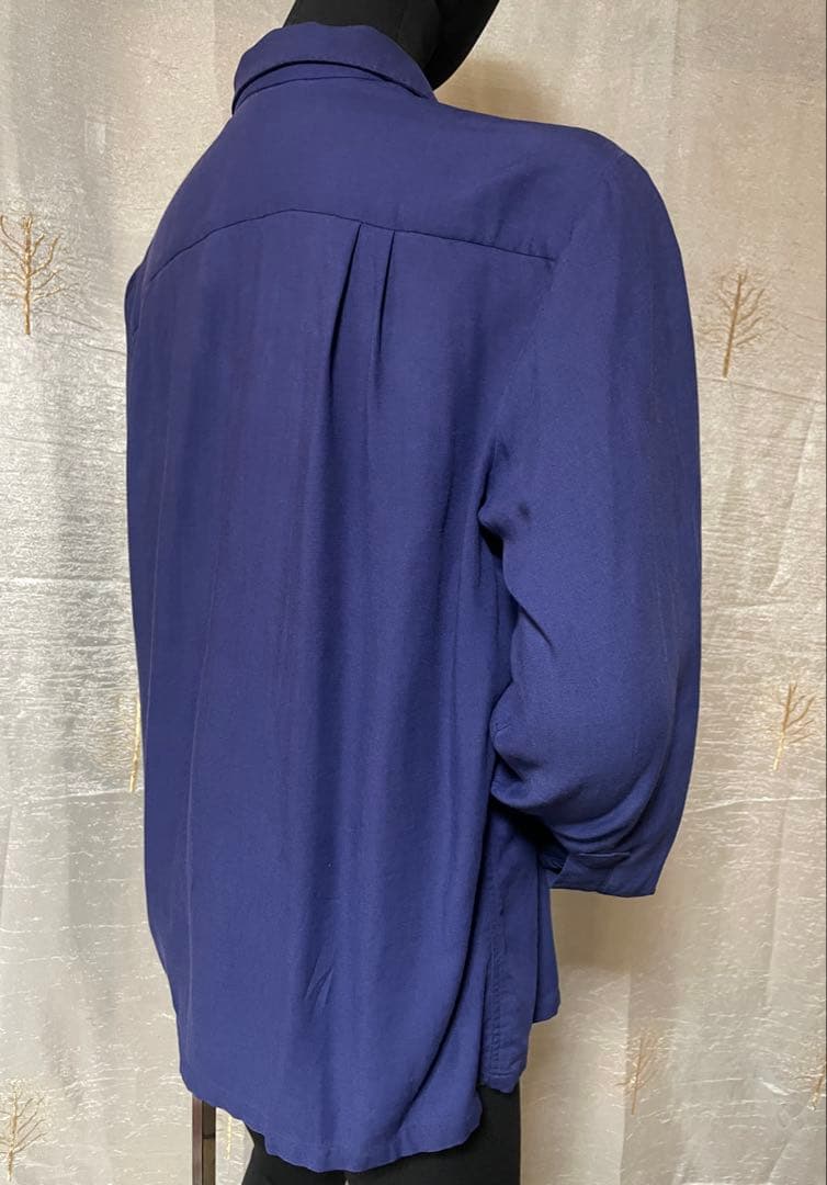 50's PALMDAYL レーヨンシャツ ネイビー