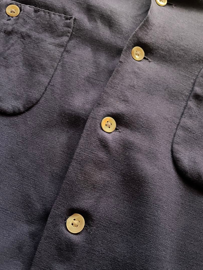 50's PALMDAYL レーヨンシャツ ネイビー