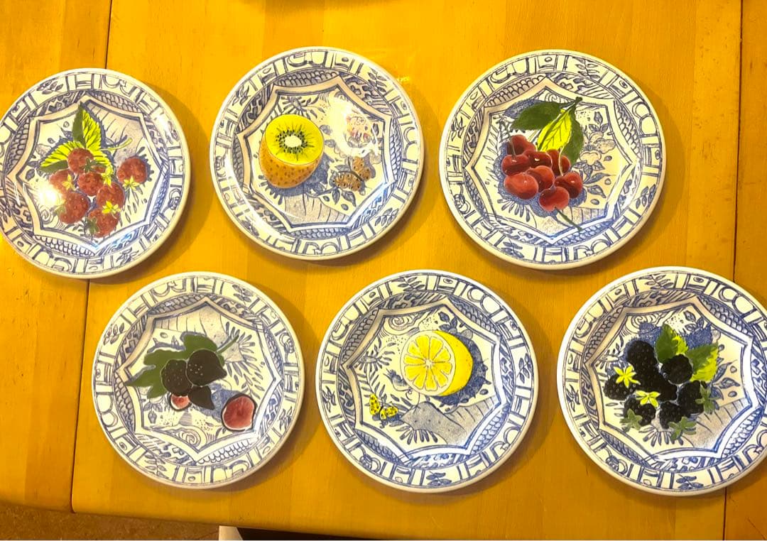 GIEN ケーキ皿　オワゾブルー