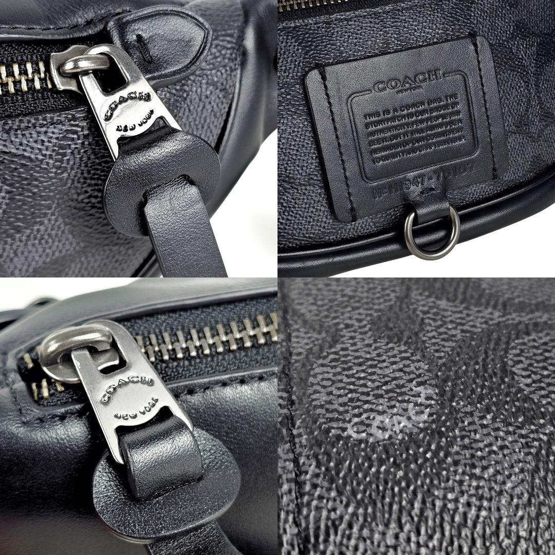 美品 コーチ COACH シグネチャー ウエストバッグ ボディバッグ