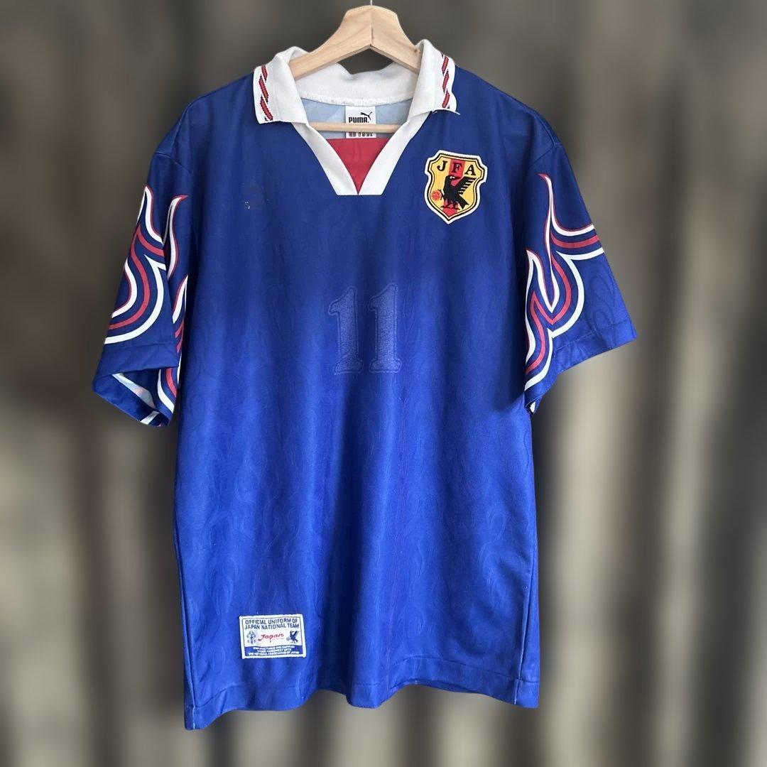 96年　日本代表　プーマ　炎　三浦知良　カズ サイズL程　正規品　ヒットユニオン