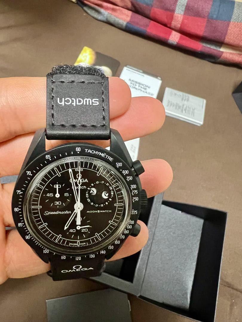 (保護シール付き美品)Snoopy OMEGA Swatch スヌーピ オメガ