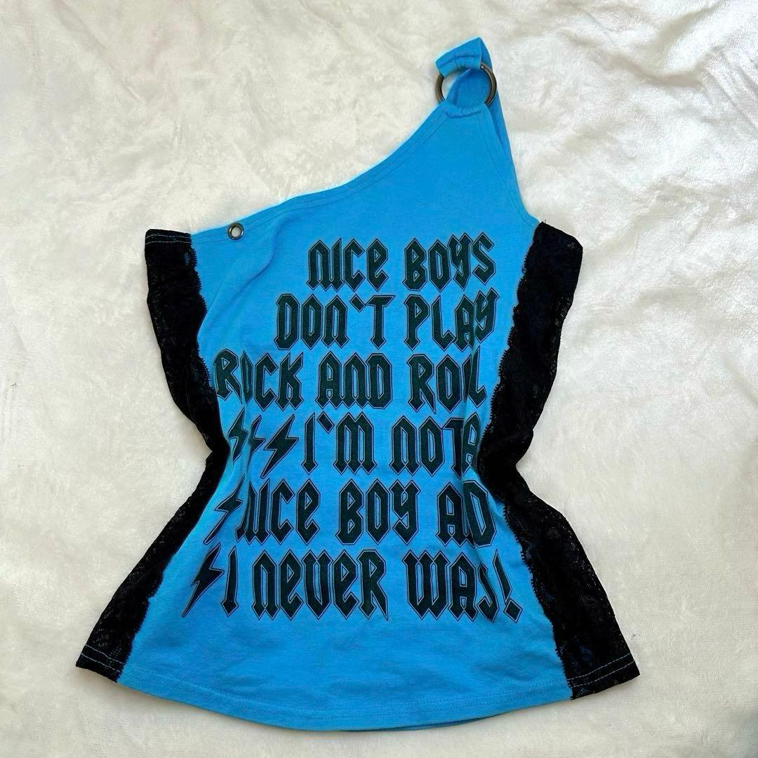 【d.i.a.】ワンショルダーサイドレースリングトップス