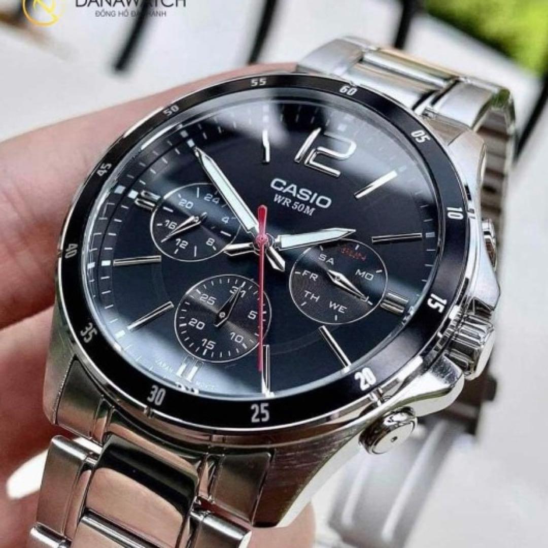 カシオ　アナログ腕時計　新品 シルバーステンレス　並行輸入品　激レアモデル