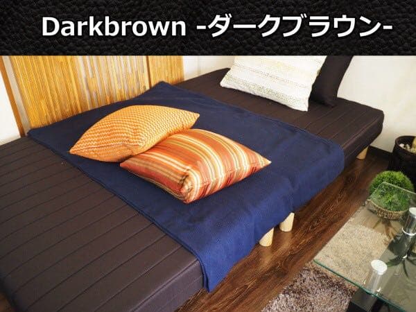 脚付きマットレス　ダブルベッド