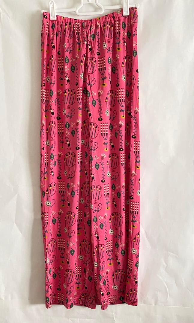 マタノアツコ　シルク　パジャマ　ピンク　Lサイズ