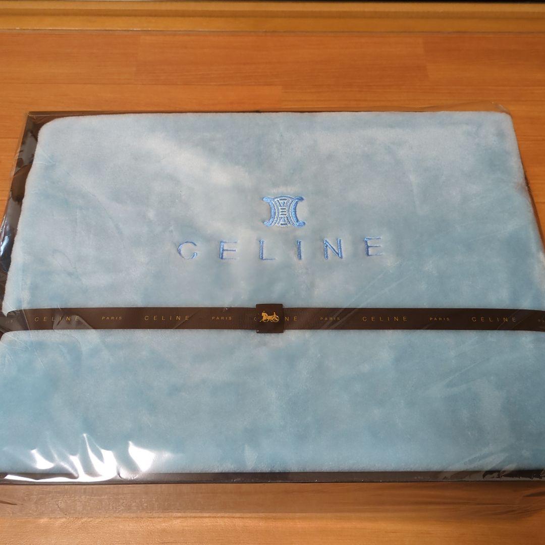 ⭐セリーヌ 西川 アクリルニューマイヤー毛布　 ブルー