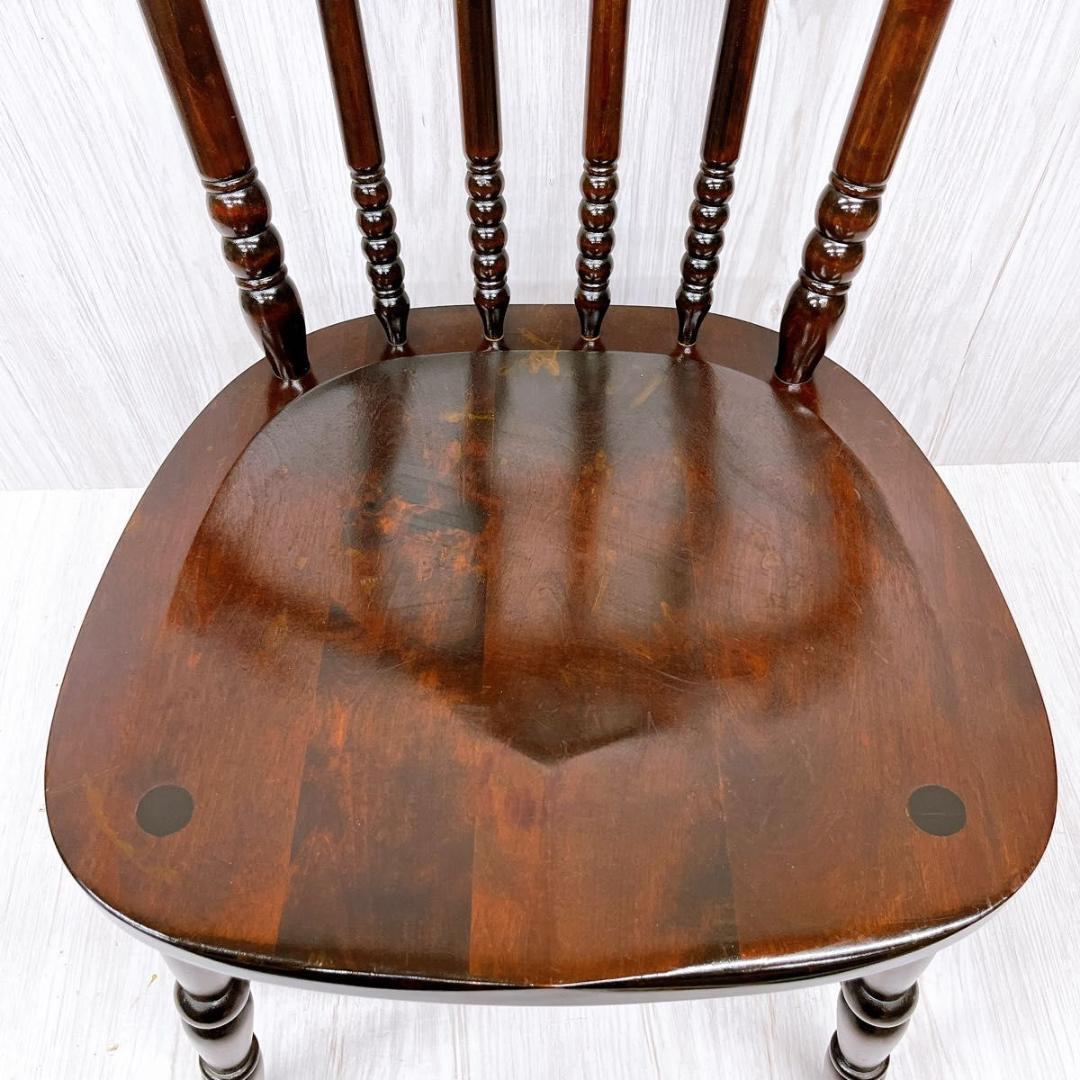 北海道民芸家具 ウィンザーチェア ダイニングチェア 椅子 いす イス②