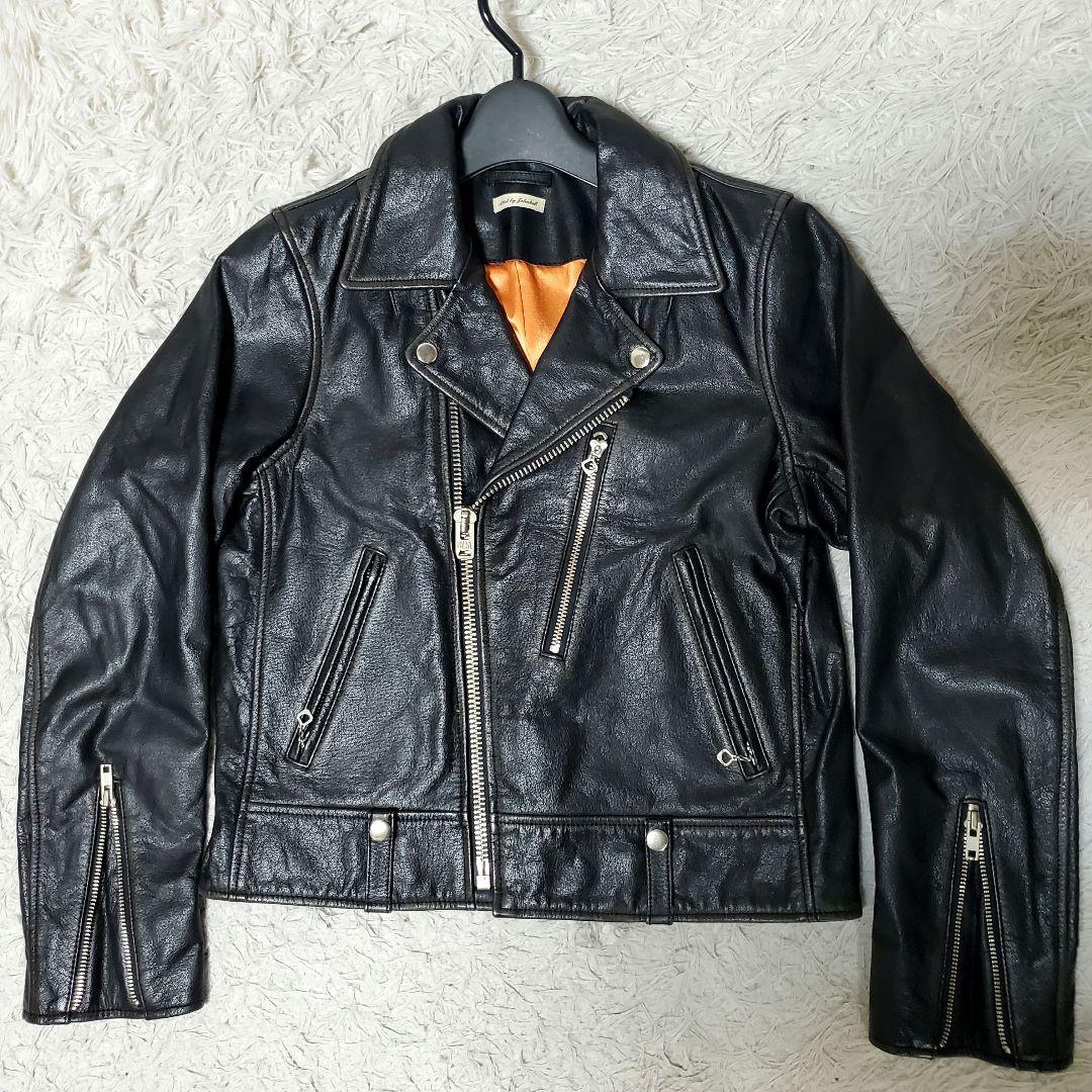 本革 Johnbull ジョンブル ダブルライダース ブラック Sレディース