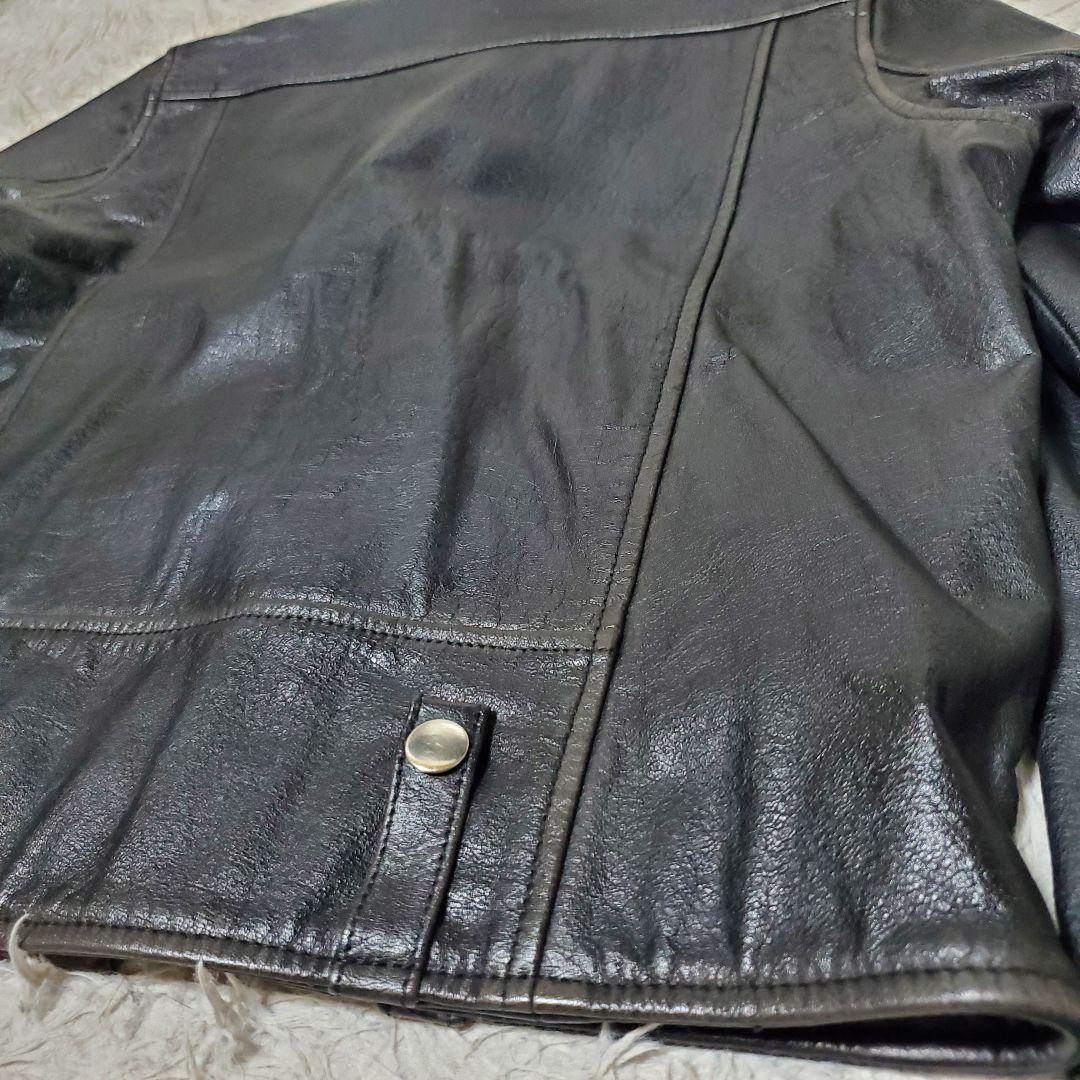 本革 Johnbull ジョンブル ダブルライダース ブラック Sレディース