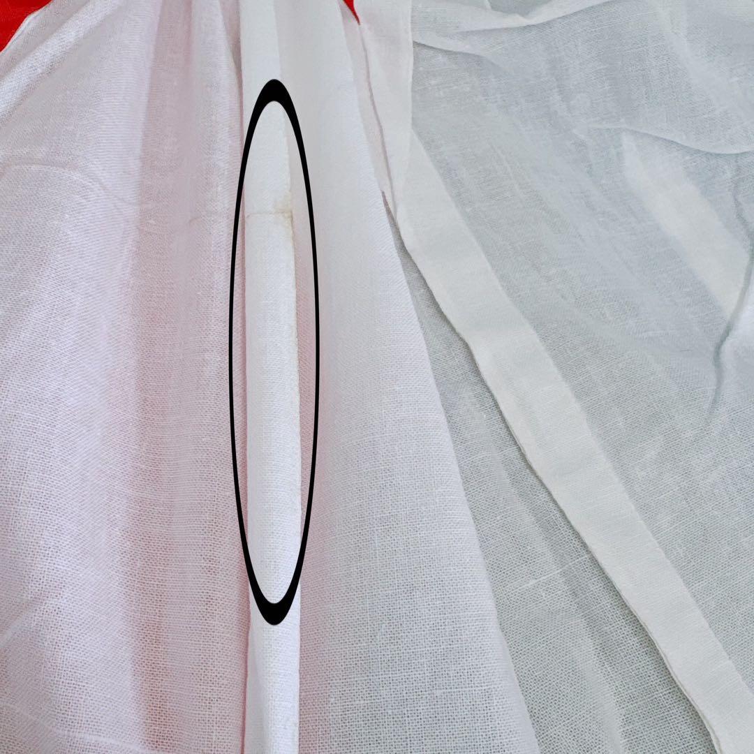 七五三　３歳女の子　産着リメイク　きもの長襦袢　しぼり　ピンク白赤　蝶　7040