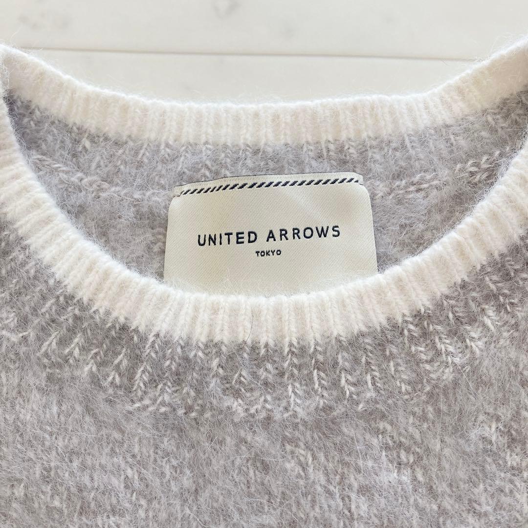 美品　ユナイテッドアローズ　フォックス カシミヤ クルーネックニット