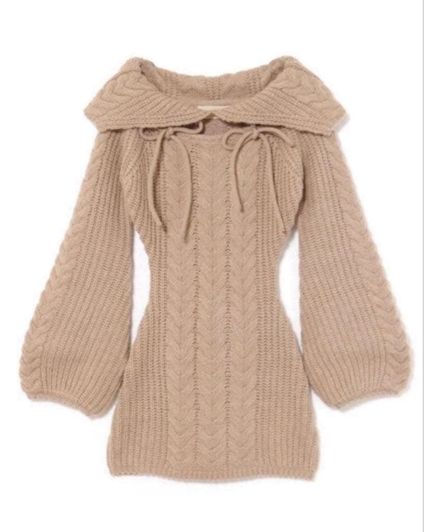 トップス andmary Aura cable knit tops