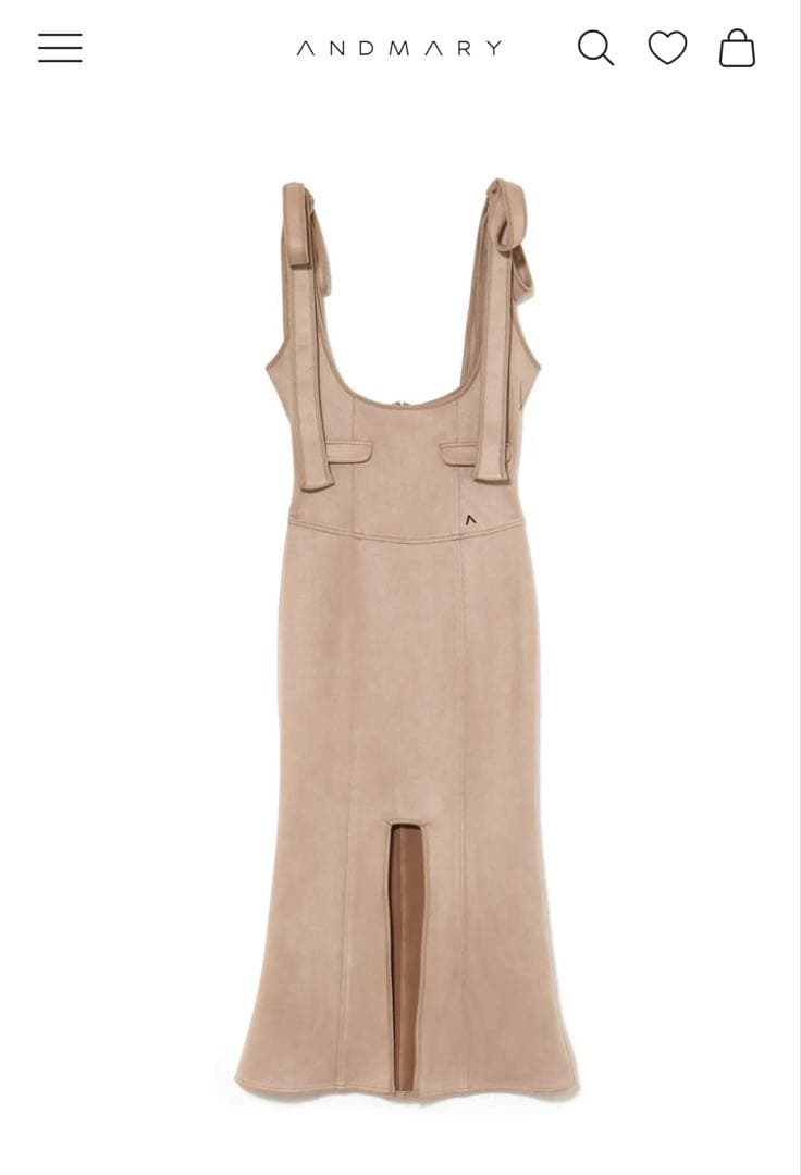 スカート andmary Dorothy rompers skirt beige