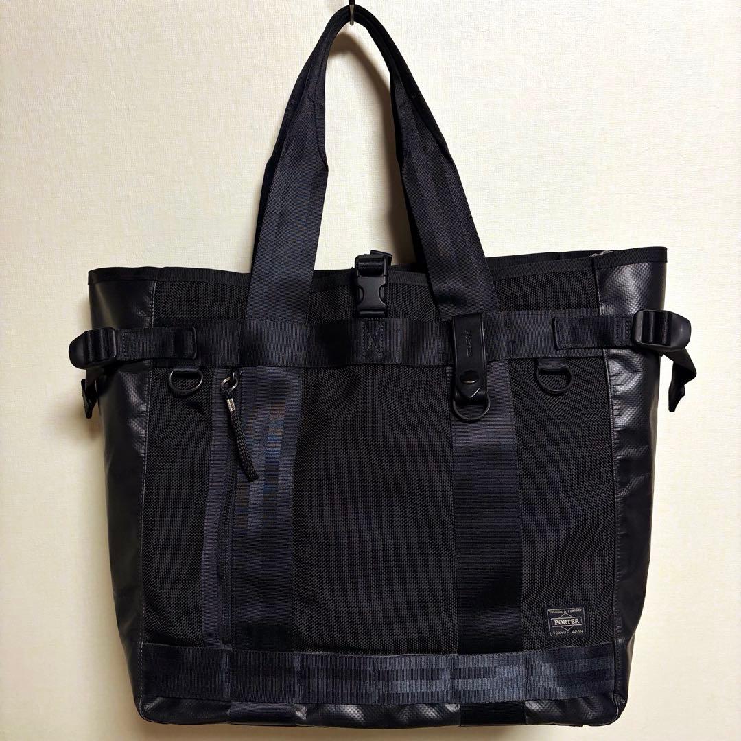 美品✨ポーター ヒート トートバッグ A4可 大容量 ブラック 吉田カバン