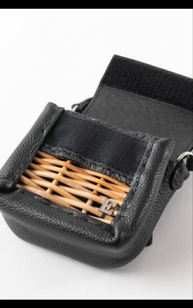 ebagos 籐つきミニサイフblack 2024aw 美品♡