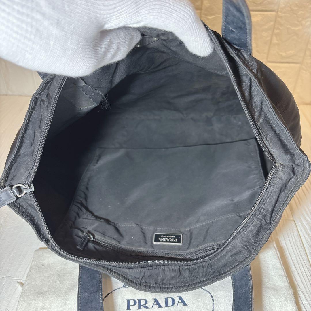 【極美品】PRADA トートバッグ ハンド ビジネス ナイロン ブラック