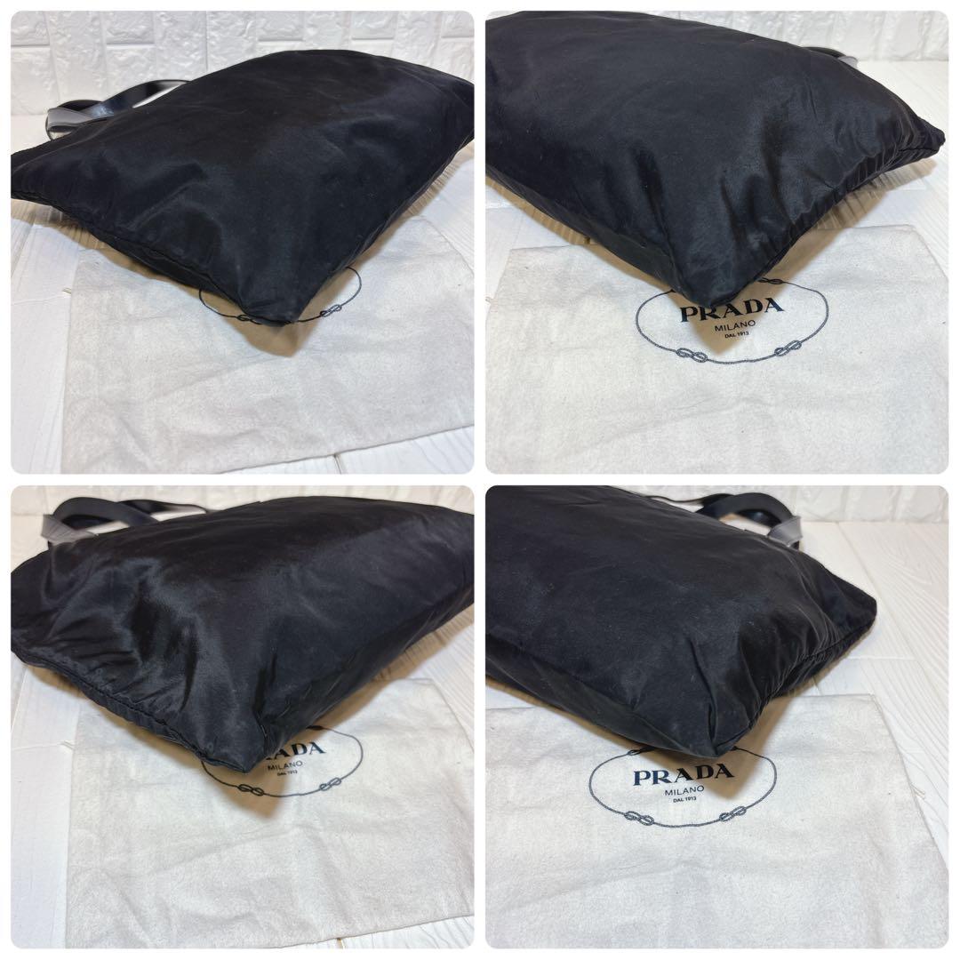 【極美品】PRADA トートバッグ ハンド ビジネス ナイロン ブラック