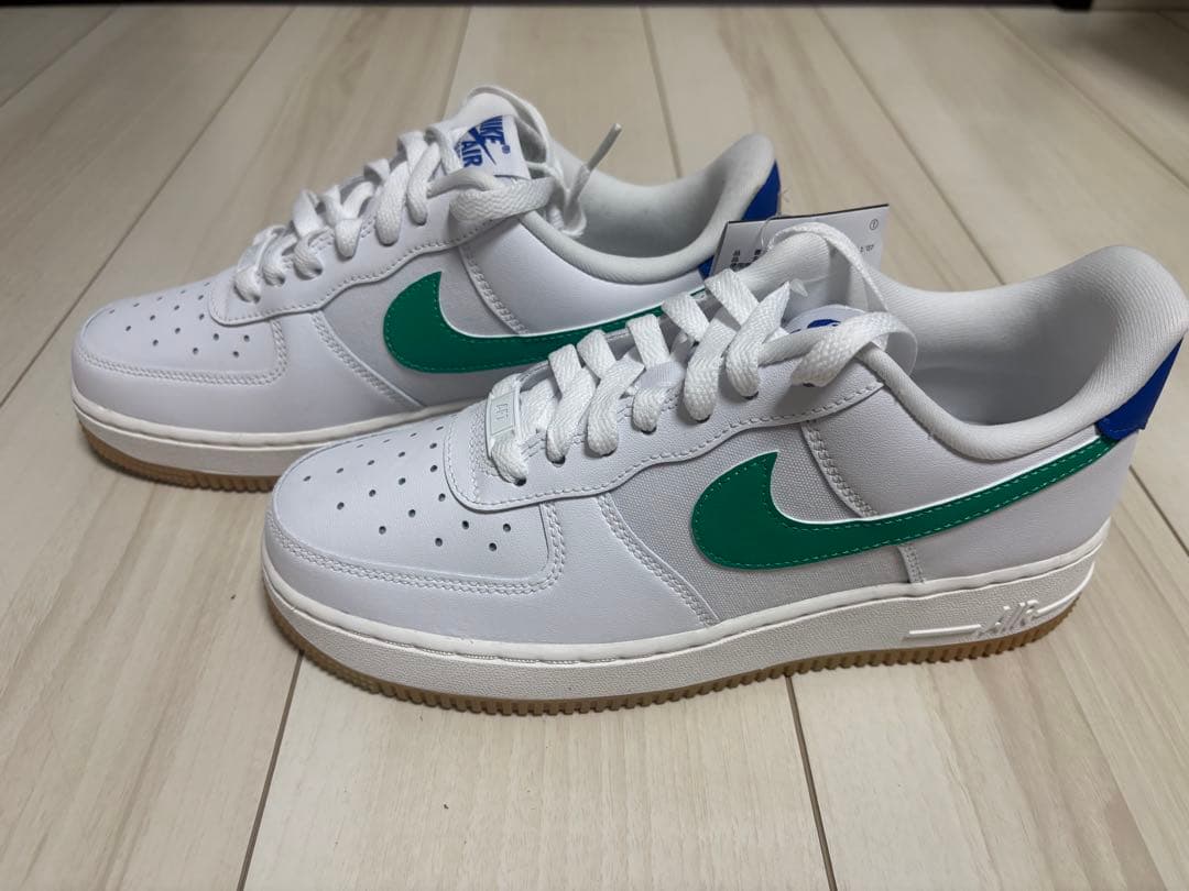 Nike Air Force 1 ホワイト/グリーン/ブルー