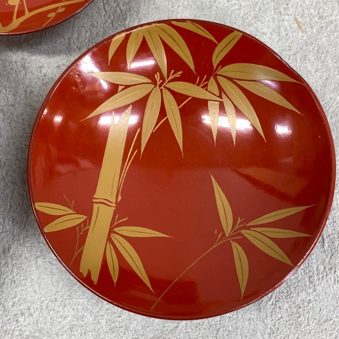 盃台 三ツ盃 台付 松竹梅 漆器 酒器 蒔絵 金彩 正月 祝