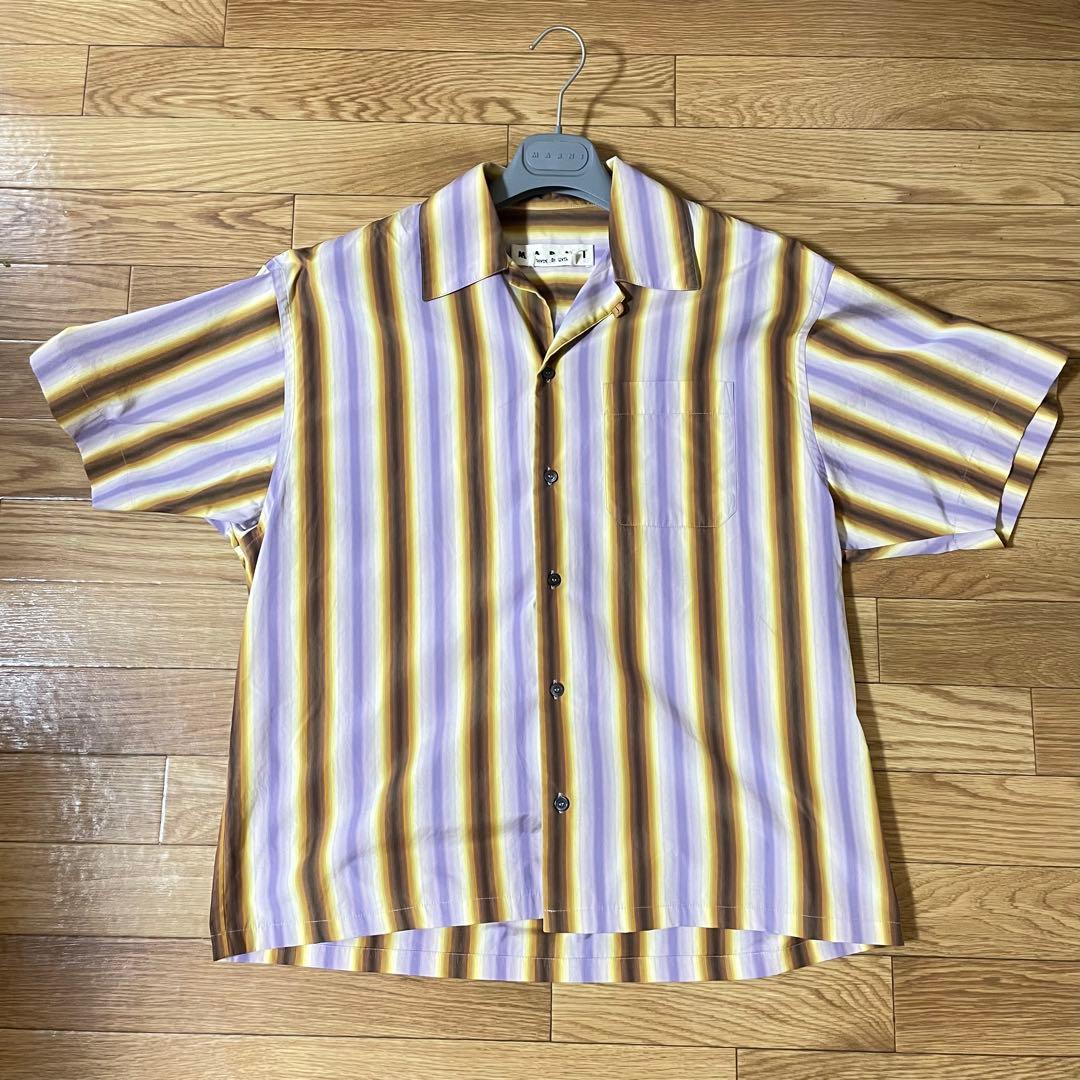 トップス MARNI 19ss MULTI COLOR OPEN COLLAR SHIRT