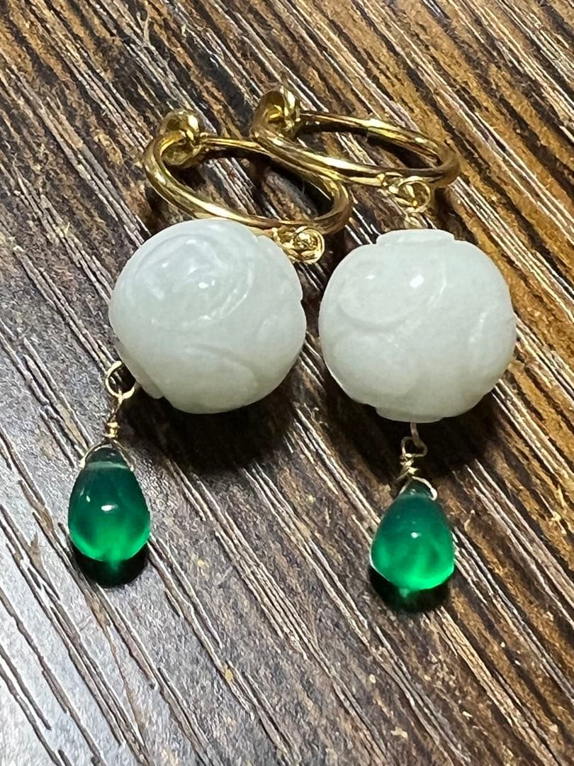 ポメころび❤️ サージカルフープイヤリング