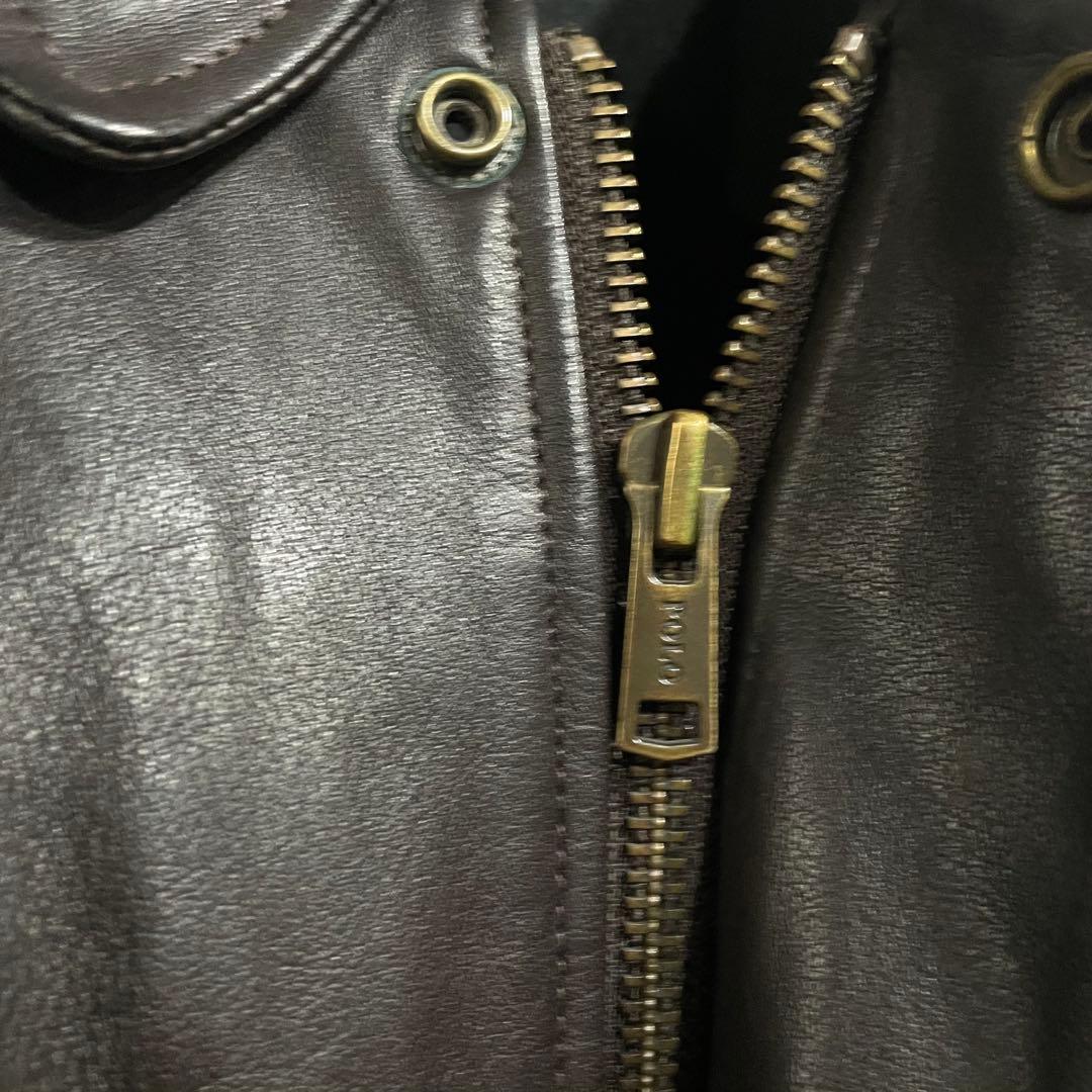 00s Ralph lauren A-2 レザージャケット　XL
