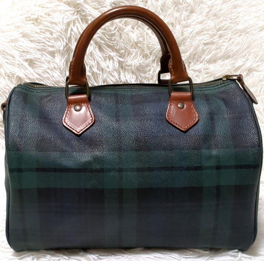 Polo Ralph Lauren チェック柄ボストンバッグ