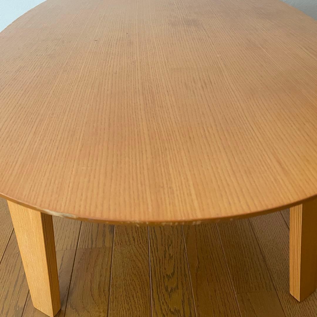 ＊廃盤品＊無印良品　楕円　こたつ　テーブル　タモ材　MJ-KSS1100/N