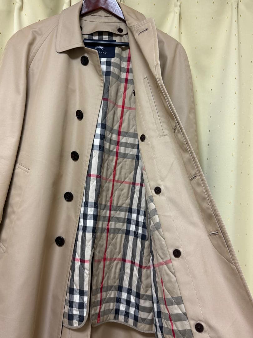 バーバリー 日本製 ベージュ トレンチコート ライナー付き サイズM〜L