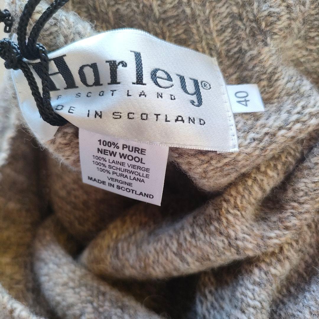 【新品未使用】HARLEY OF SCOTLAND タートルネックセーター40
