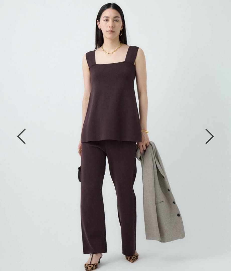 Chaosカオス シルクコンフレアタンク 黒