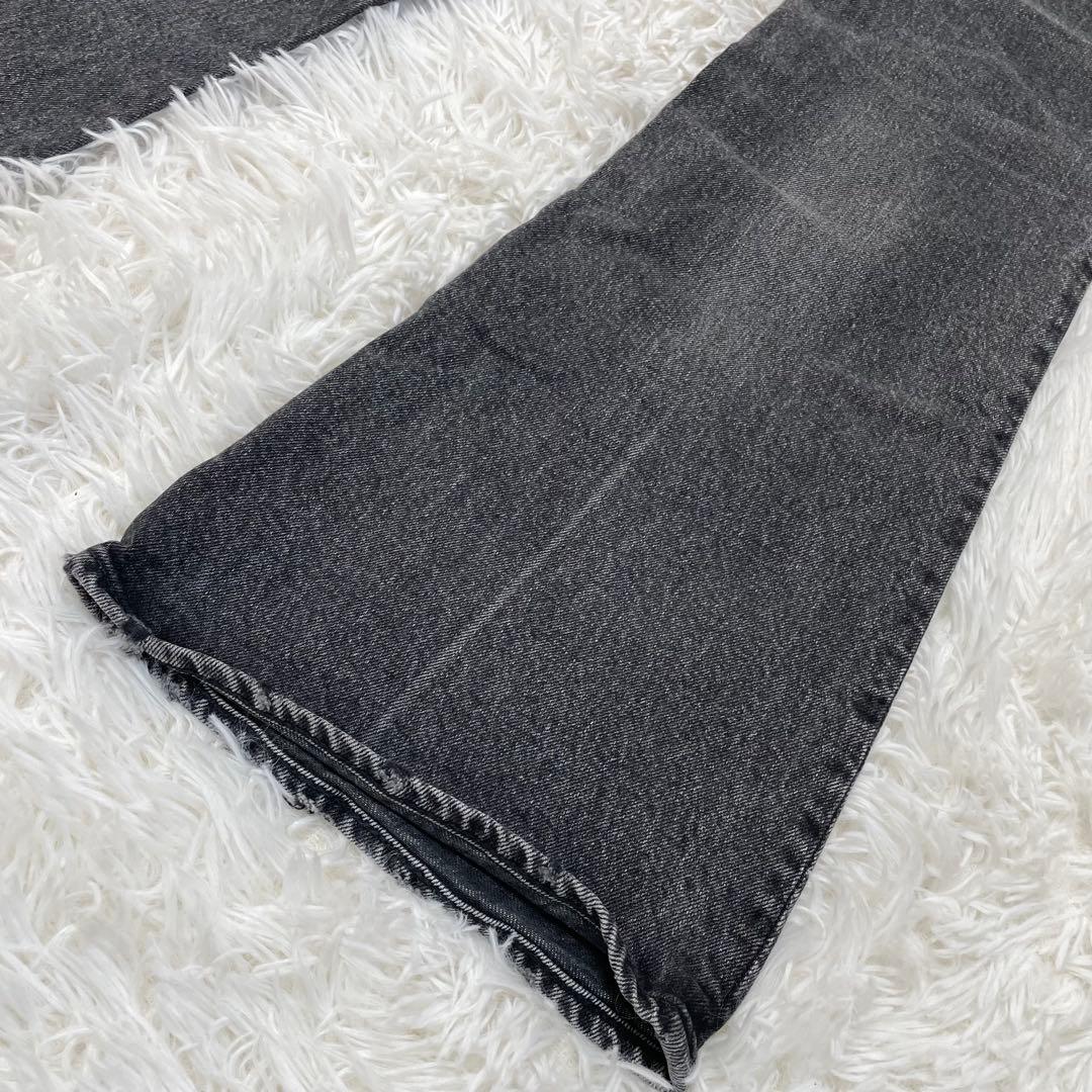 MVS BLACK FLARE(L) ロング　デニム　27インチ