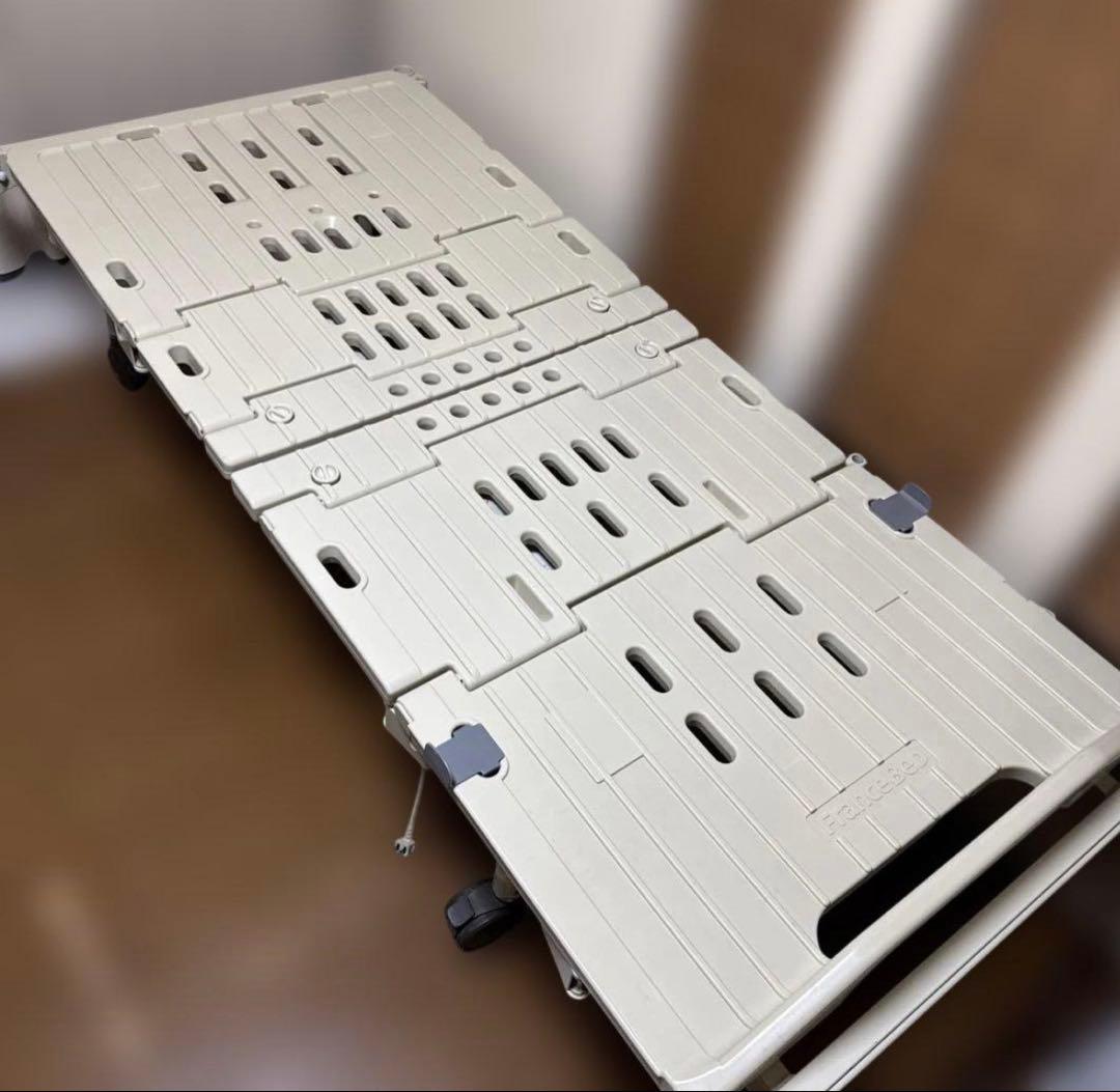 フランスベッド 電動介護用ベッド 3モーター式 マットレス、手摺、その他付属付