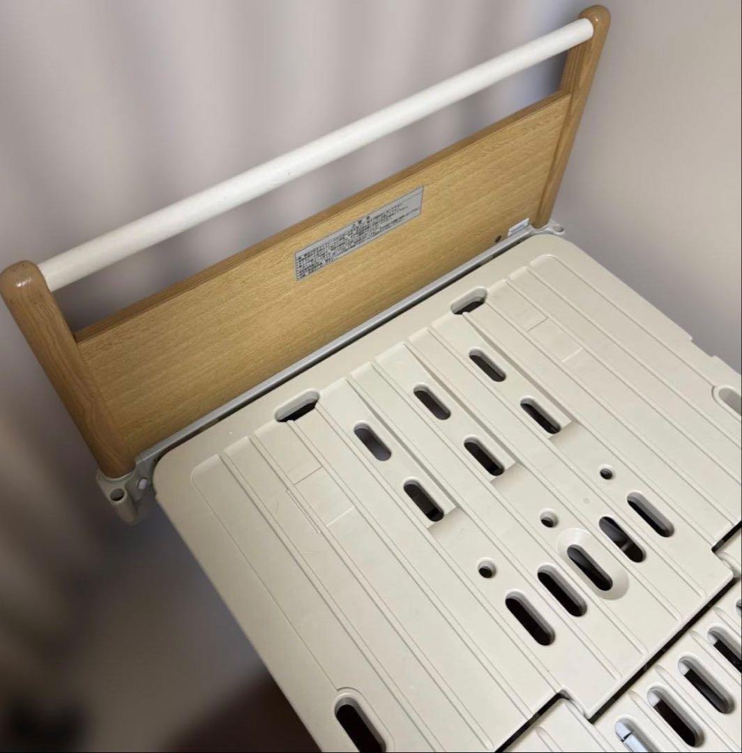 フランスベッド 電動介護用ベッド 3モーター式 マットレス、手摺、その他付属付