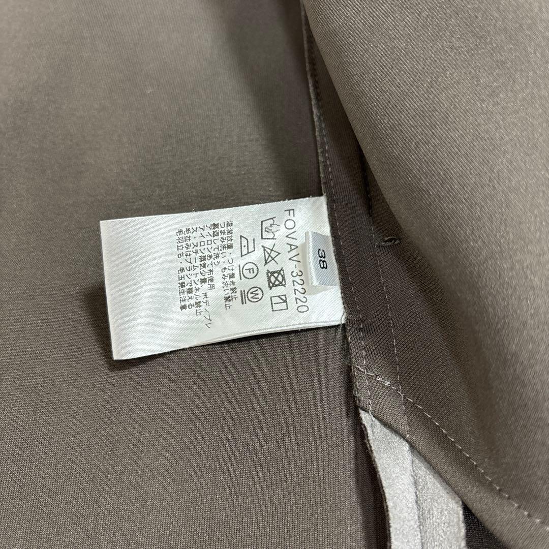 MICHEL  フェイクスウェードノーカラーコート/洗える