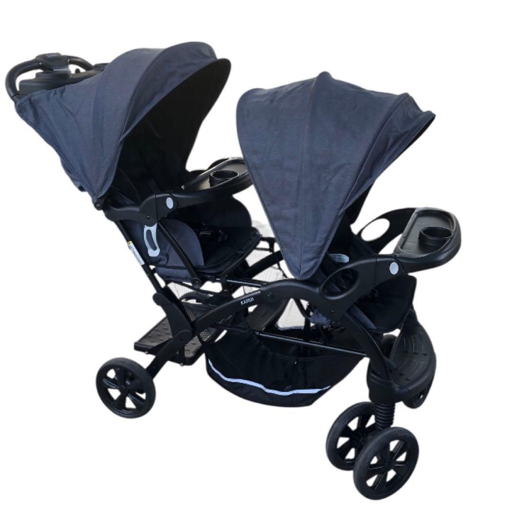 美品 KATOJI カトージ 2人でゴー DX 2人乗り ベビーカー 取説付き