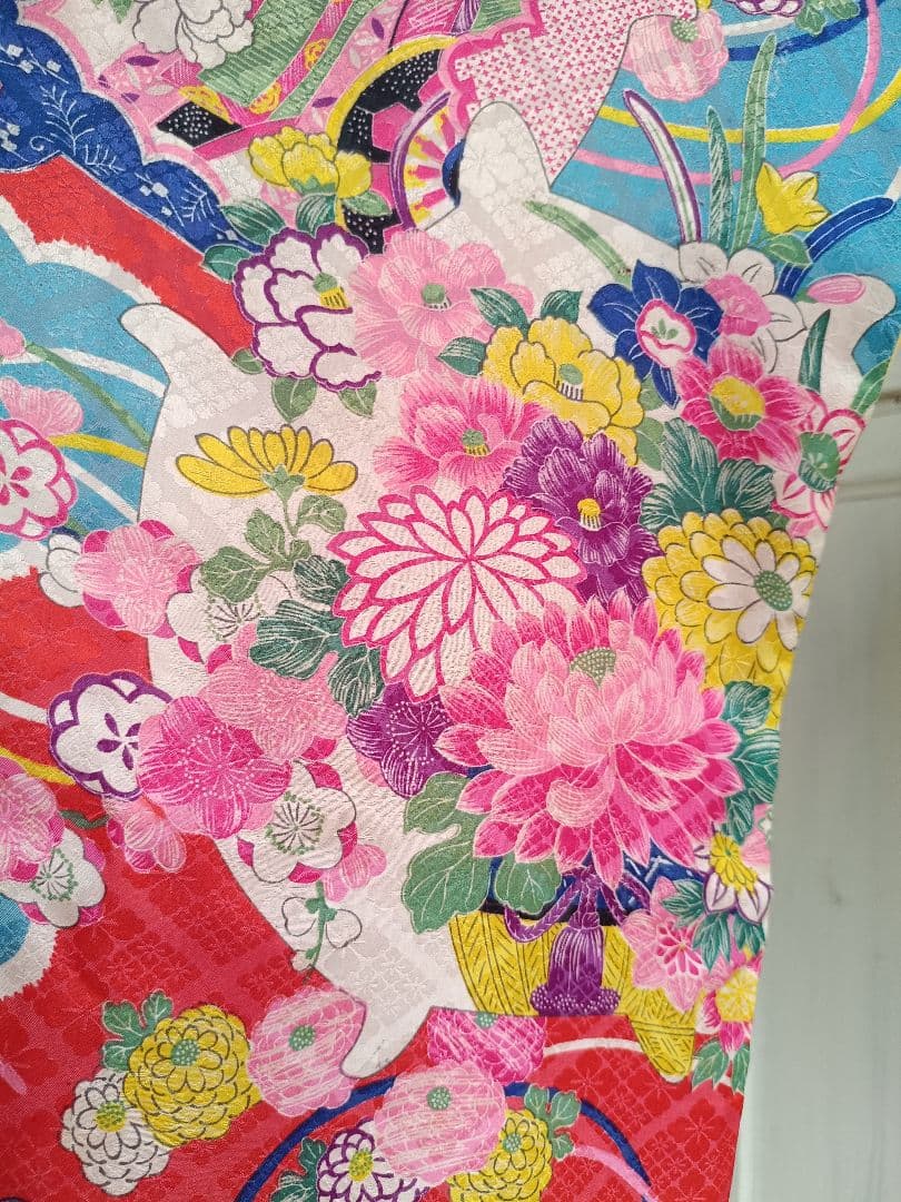 専用です☆アンティークカラフル模様の着物