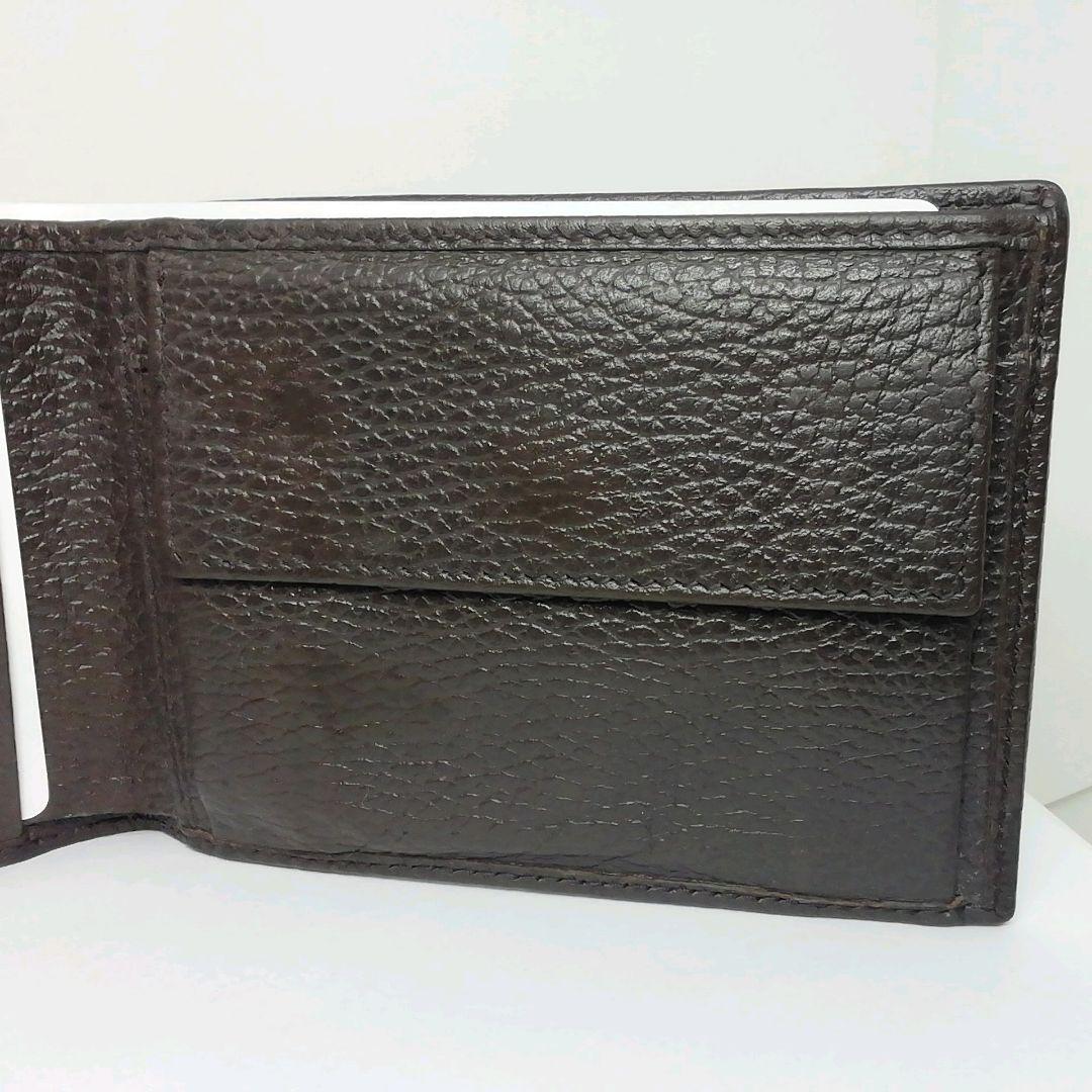 GUCCI　グッチ　GGキャンバス ブラウン　小銭入れ有り　折り畳みタイプ