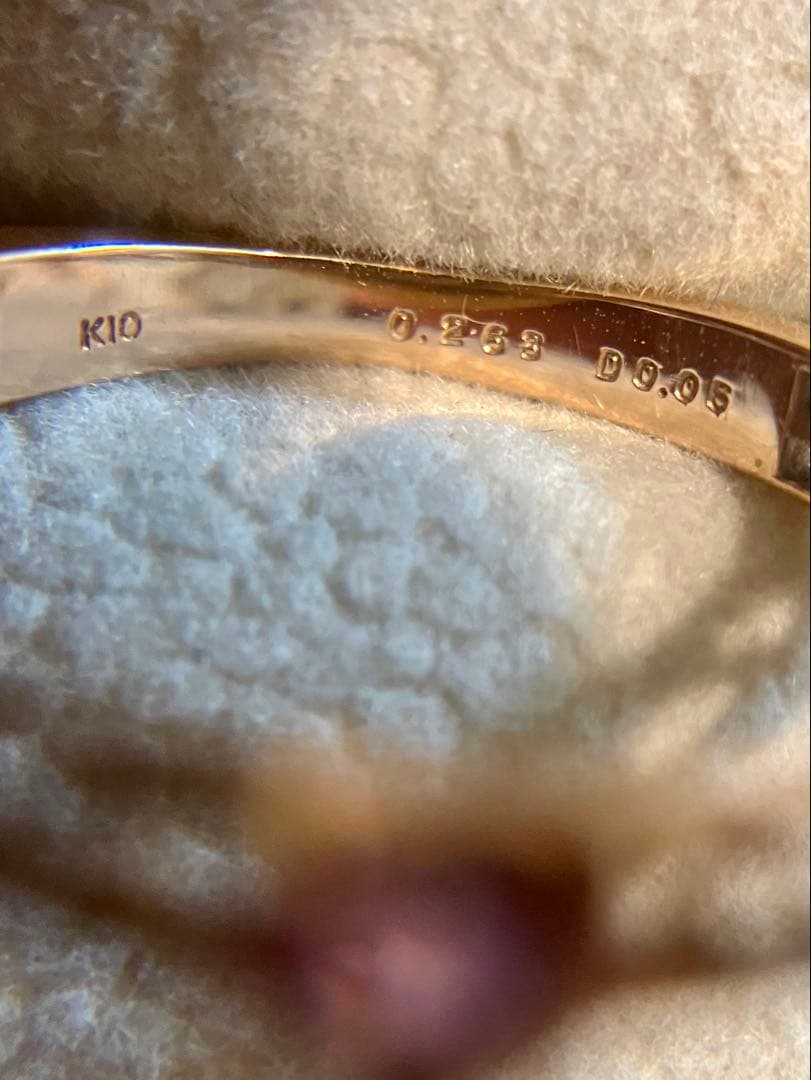 t*m様 K10＊パバラチアサファイアハート&ダイヤの透かしリングです