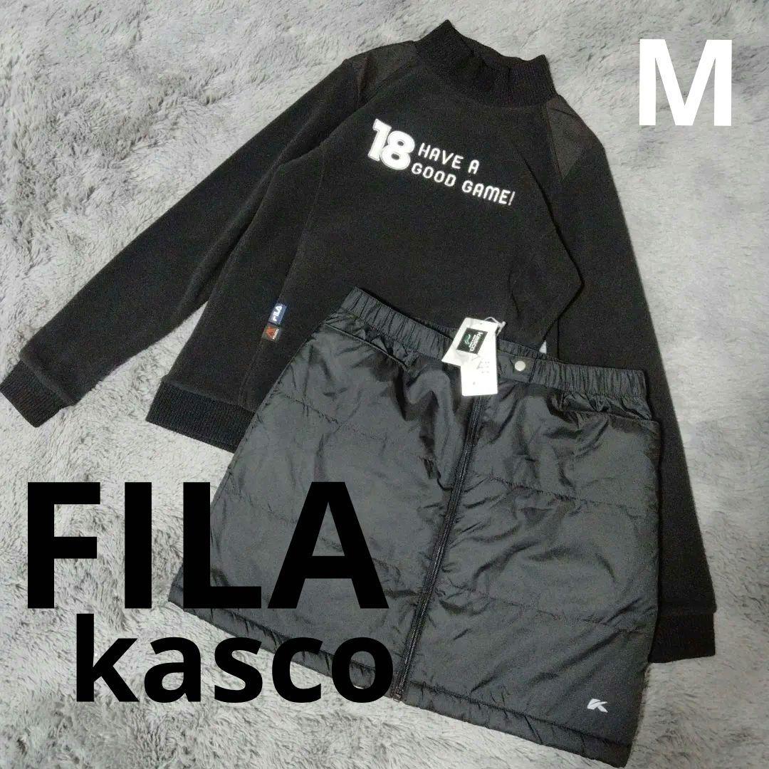 FILA♡kasco モックネック*フリース♡中綿スカート♡M　ゴルフ テニス