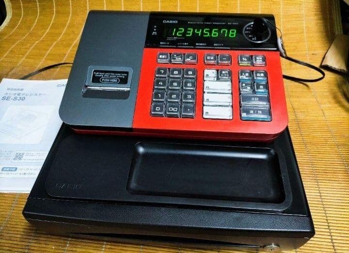 カシオレジスター　SE-S30　人気機種　送料無料　834001