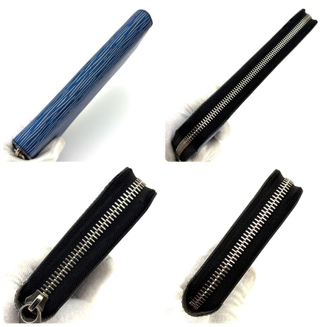 ルイヴィトン【最高級美品】エピ デニム ジッピーウォレット 長財布 ブルー