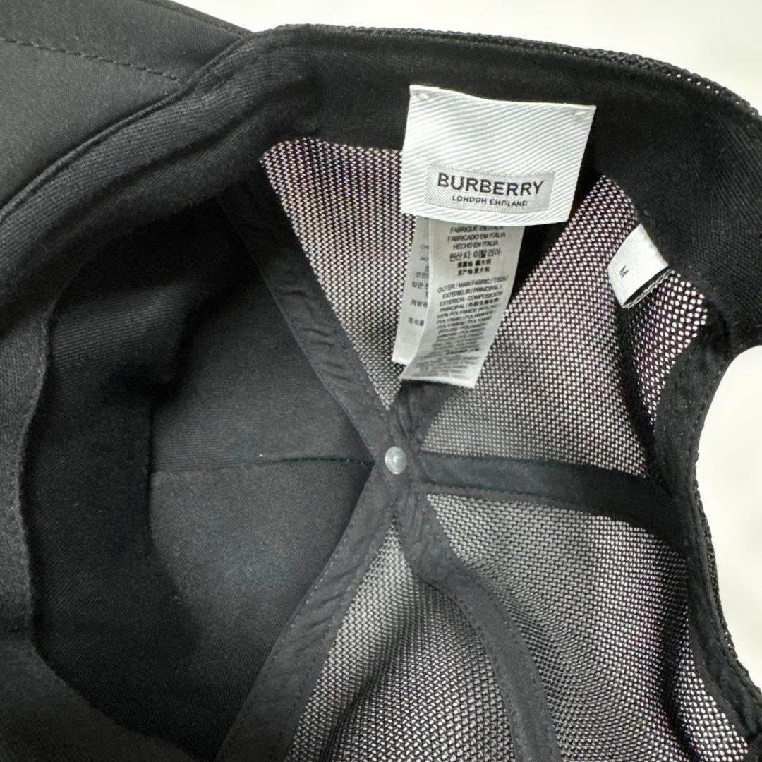 美品未使用BURBERRY ブラック キャップ M