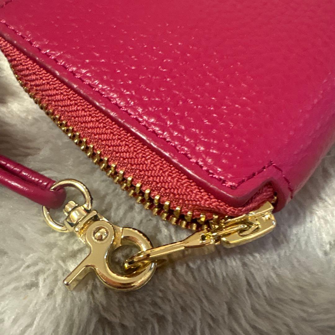 ケイタマルヤマパンダ　イムラム　コラボ刺繍 二つ折り財布 ピンク