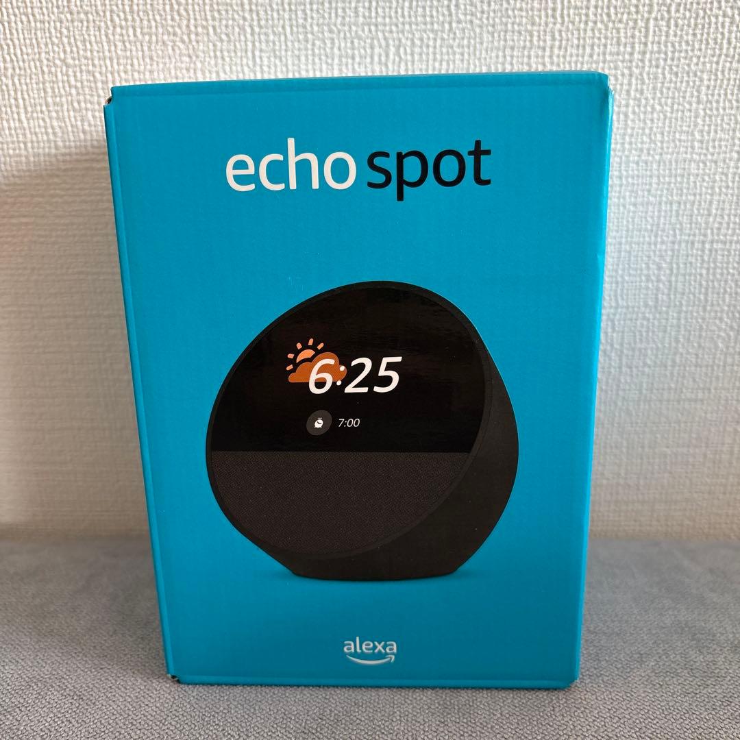 新品　Echo Spot ブラック