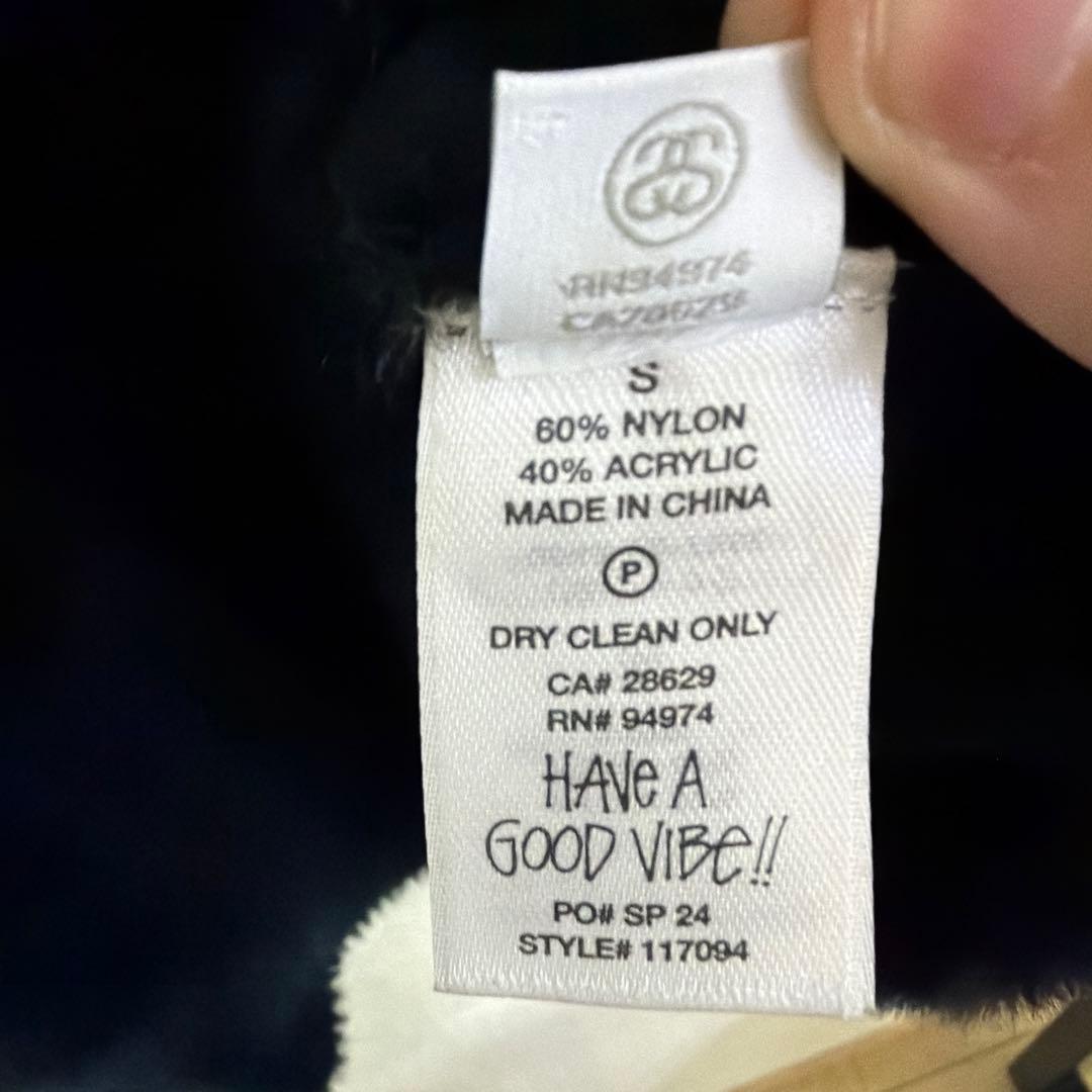 Stussy SHAGGY CARDIGAN S BLACK シャギー