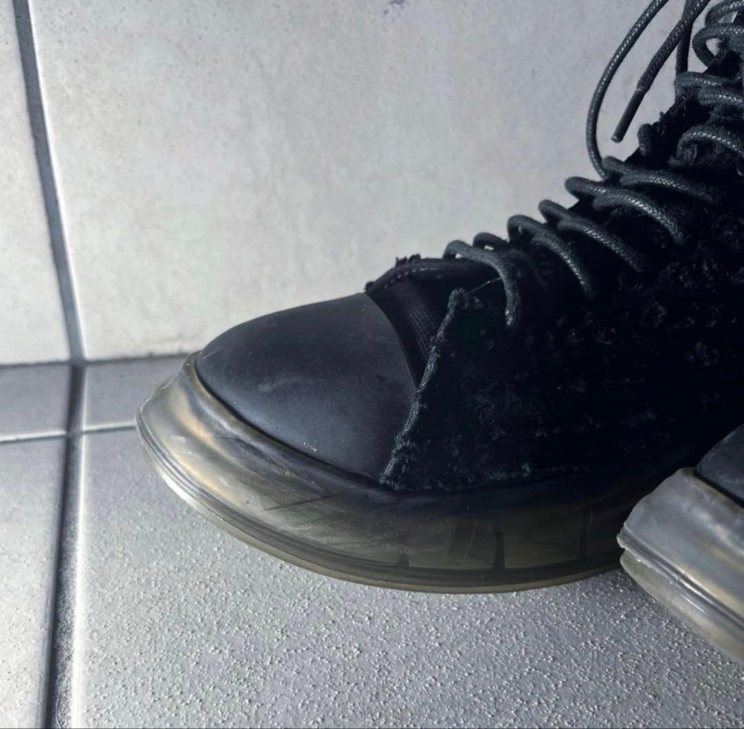 grounds 別注　スニーカー　Hi VORTEX W BLACK 黒