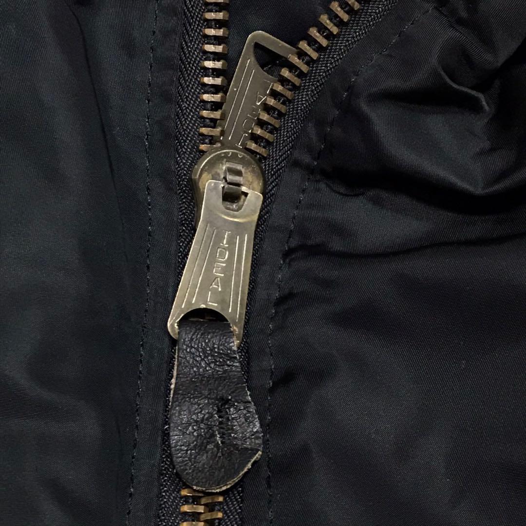 90s ALPHA ビンテージフライトジャケット　MA1 USA製 ブラック