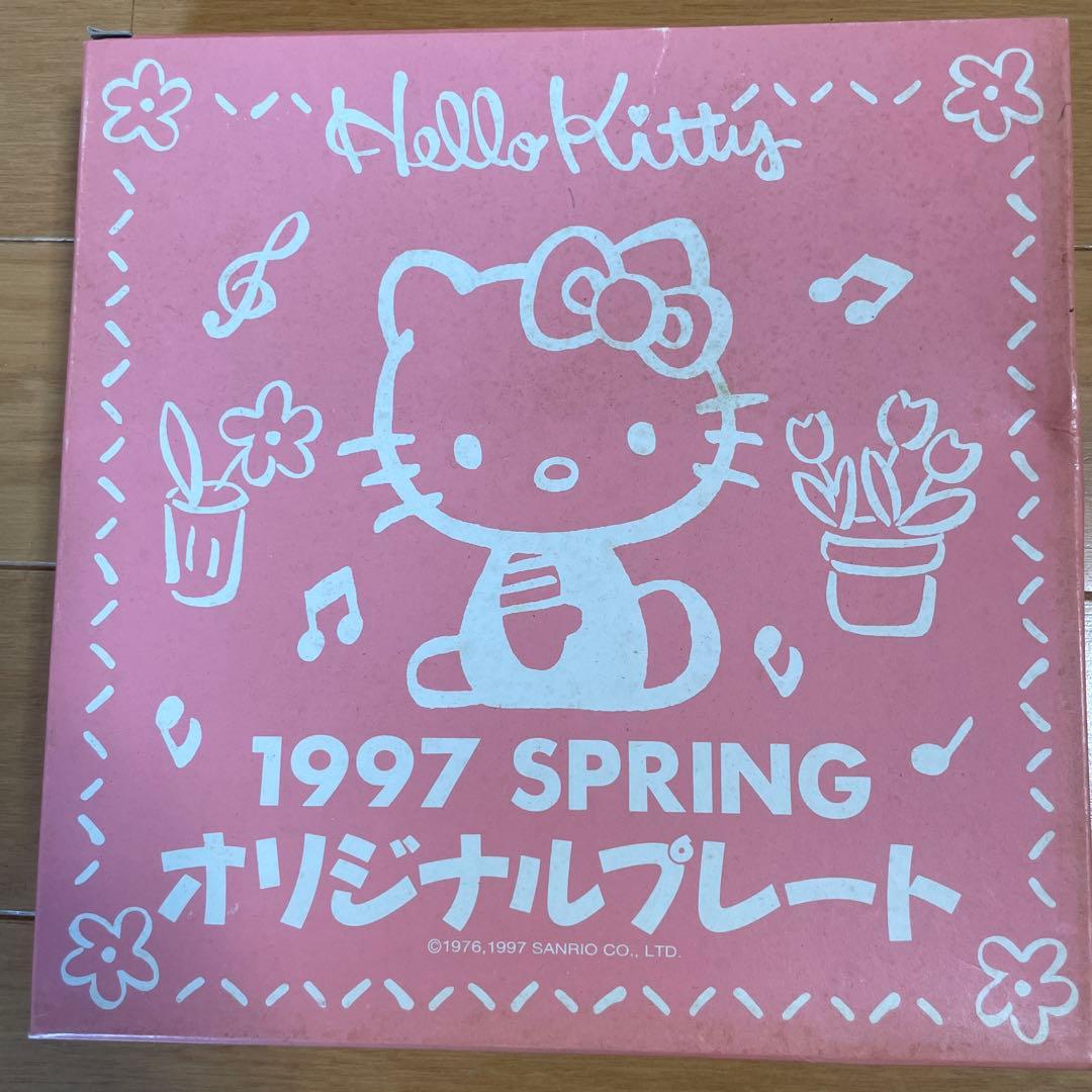 ハローキティ プレート 3枚セット サンリオ　1997音楽モチーフ 未使用 箱付